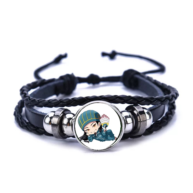 Vòng tay da lộn in hình nhân vật KHỔNG MINH THÍCH ĐI QUẨY anime chibi tiện lợi xinh xắn thời trang