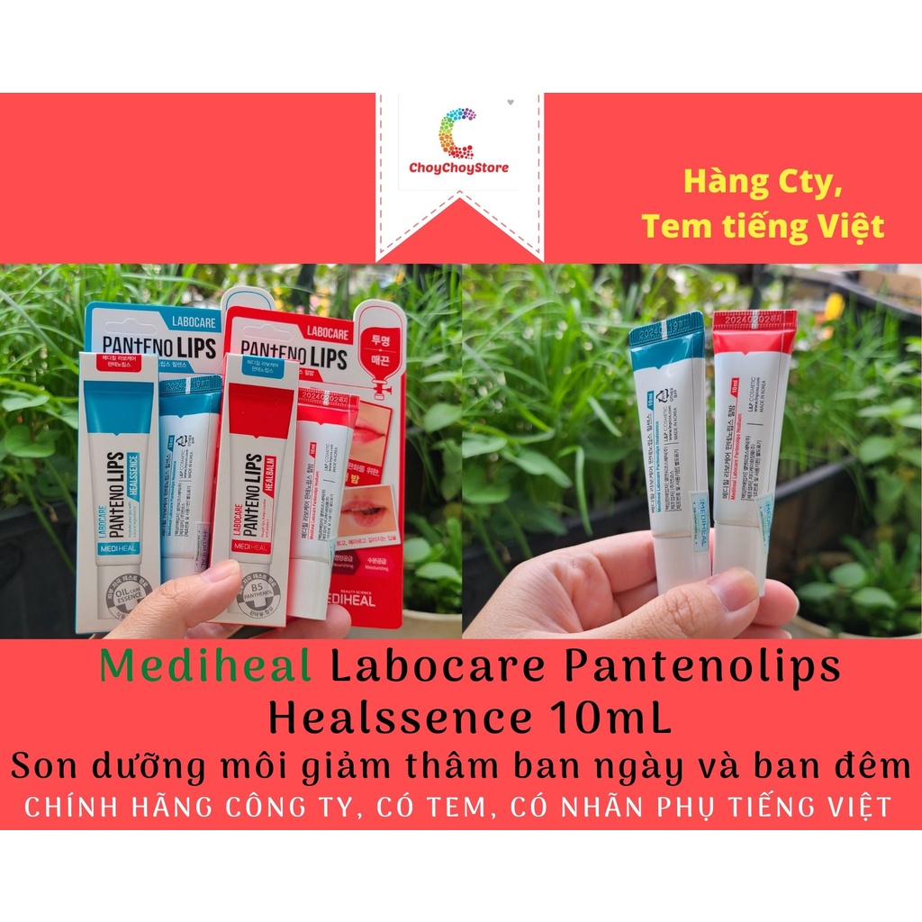 [MEDIHEAL VN] Son dưỡng môi Mediheal Labocare Pantenolips Healssence giảm thâm 10mL -  ban ngày và ban đêm