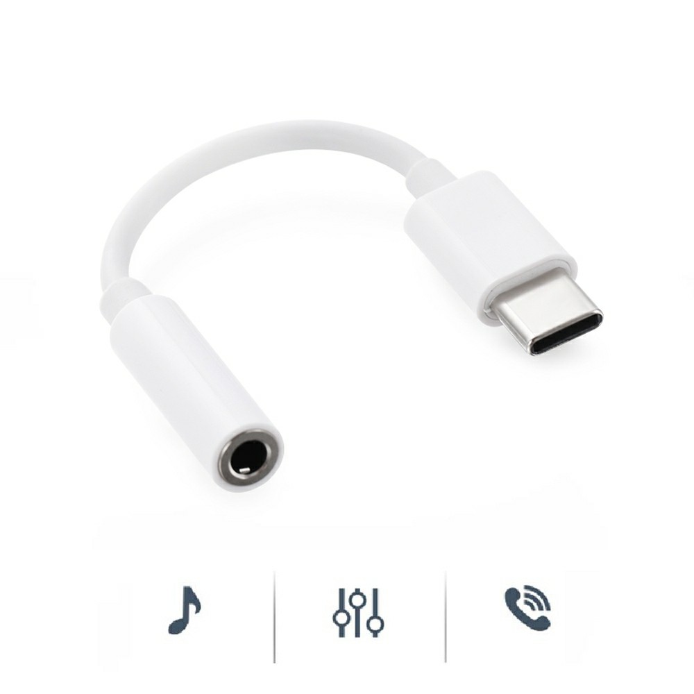 Dây cáp chuyển đổi âm thanh từ cổng Type C sang cổng 3.5mm cho Xiaomi, Huawei