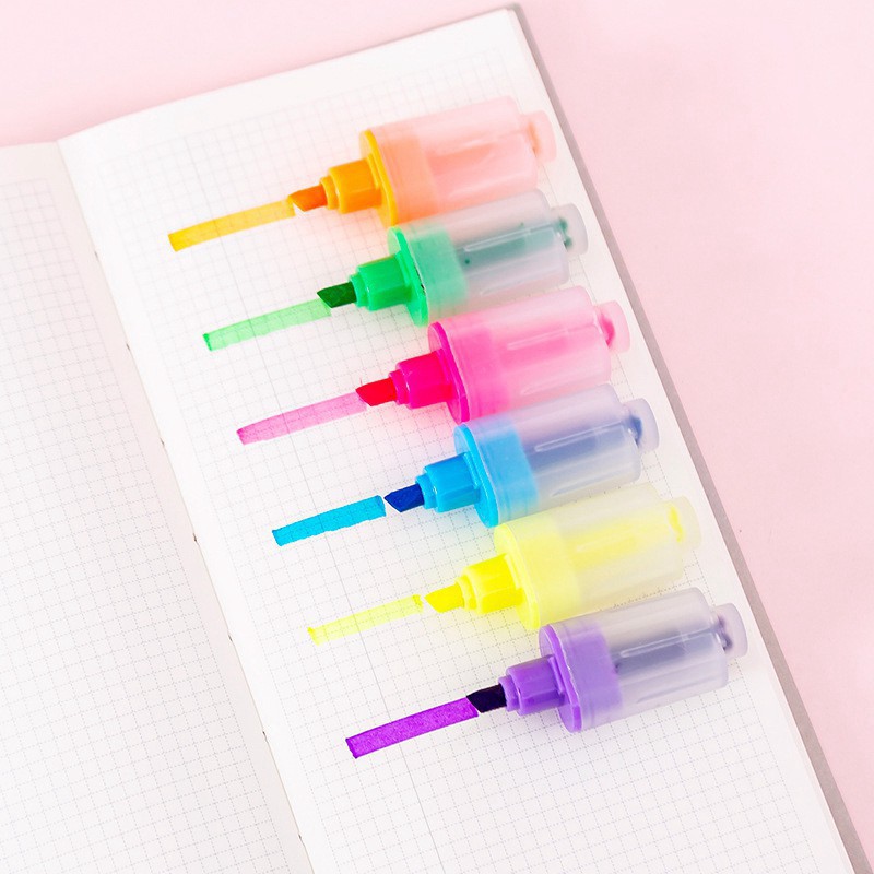 Bộ 6 bút đánh dấu mini mặt cười MARKER PEN (bộ) nguồn hàng giá rẻ