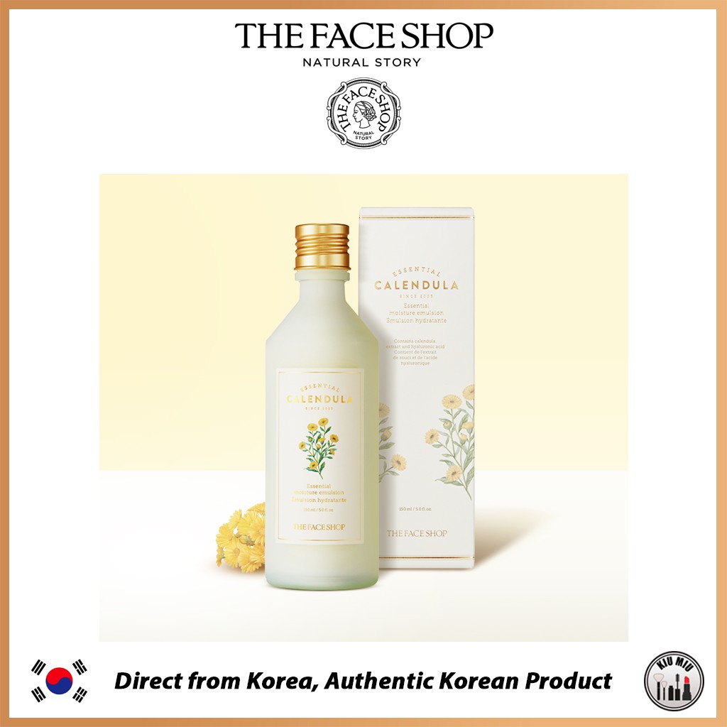 THE FACE SHOP CALENDULA ESSENTIAL MOISTURE EMULSION 150ml *ORIGINAL KOREA*