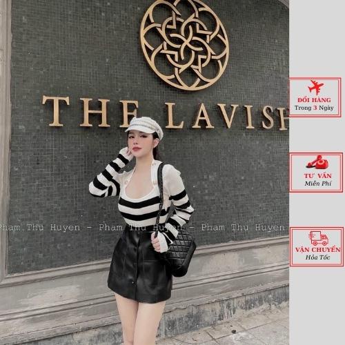 Áo len nữ cúc viền thu đông công sở ulzzang Hàn Quốc yolo fashion