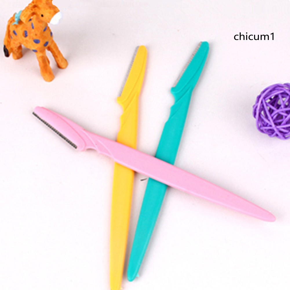 Bộ 3 Đồ Cạo Lông Mày Bằng Thép Không Gỉ Bền Bỉ Dễ Dùng