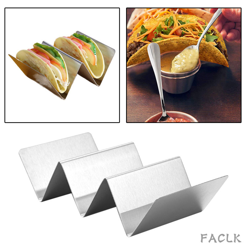 Giá Đỡ Taco Bằng Thép Không Gỉ Cho Lò Nướng Bánh Taco