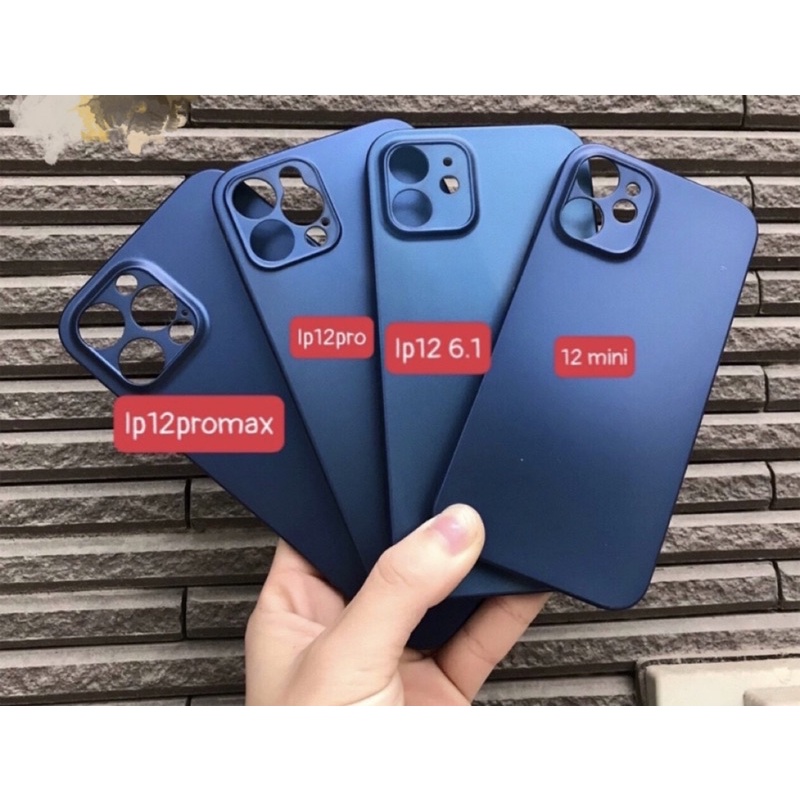 Ốp lưng siêu mỏng mầu XANH NAVY BLUE HOT HIT cho iPhone 12Mini/12/12Pro/12ProMax