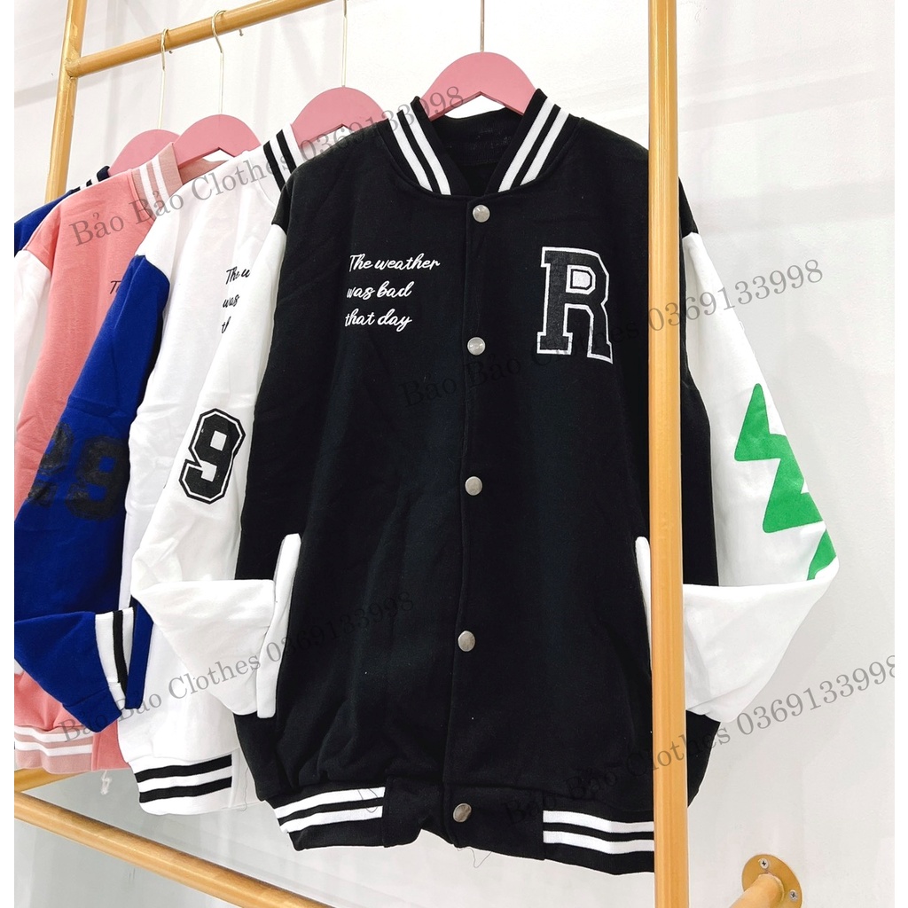 Áo Khoác Nỉ Nam Nữ  Form Rộng Chữ R Số 29 Vải Dày Mịn Thoáng Mát Thiết Kế Thời Trang Kiểu Dáng Năng Động