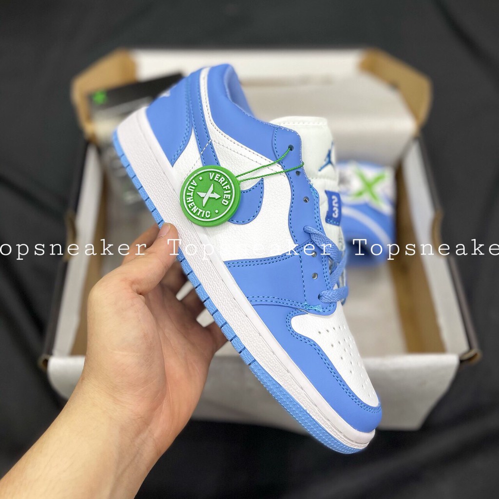 Giày Sneaker Jordan 1 Low Unc Full Box Phụ Kiện Freeship