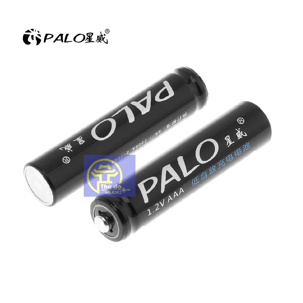 Vỉ 4 pin sạc Palo AAA Ni-Mh 1100Mah,pin tiểu nhỏ ,pin đũa