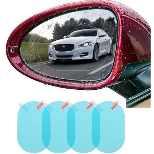 ✅ Bộ 2 Miếng Phim Dán Kính Chiếu Hậu Xe Hơi Chống Nước Mưa Chống Sương Mù