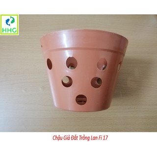 10 chậu giả đất trồng lan Fi 17 - đường kính 17cm
