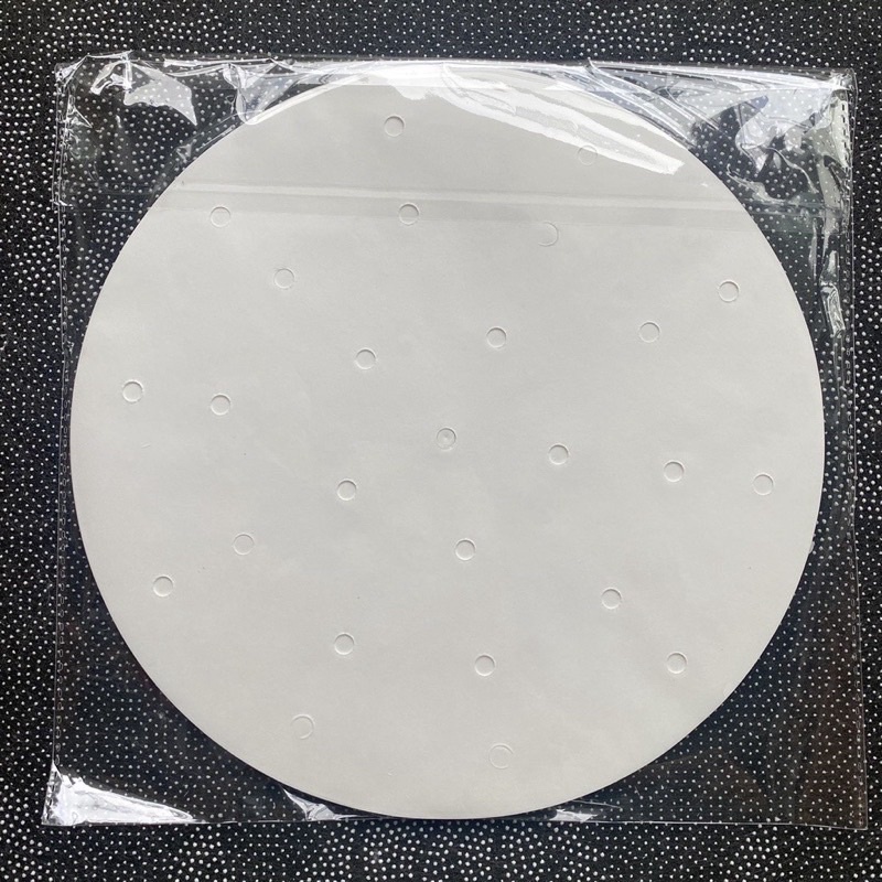 Giấy nến tròn đục lỗ Set 100 tờ dùng cho Nồi chiên không dầu và Xửng hấp