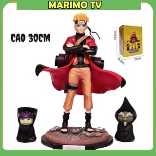 Mô Hình Uzumaki Naruto cao 30cm . Hokage Làng LÁ  Jinchuriki Cửu Vĩ Shippuuden - Tượng Figure Naruto[MARIMO]
