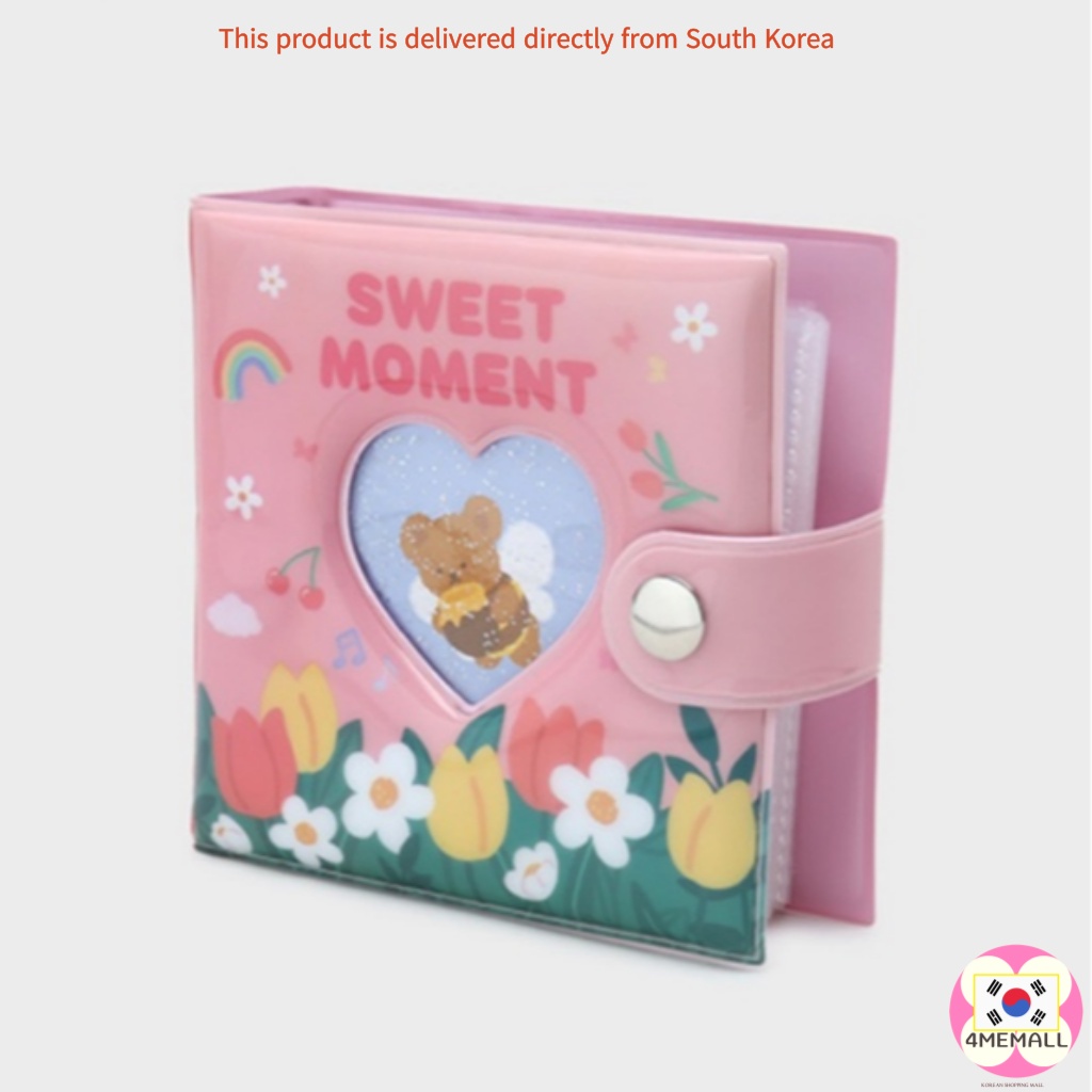 Album ảnh thẻ nhỏ xinh 30 tờ hoạ tiết gấu teddy dễ thương