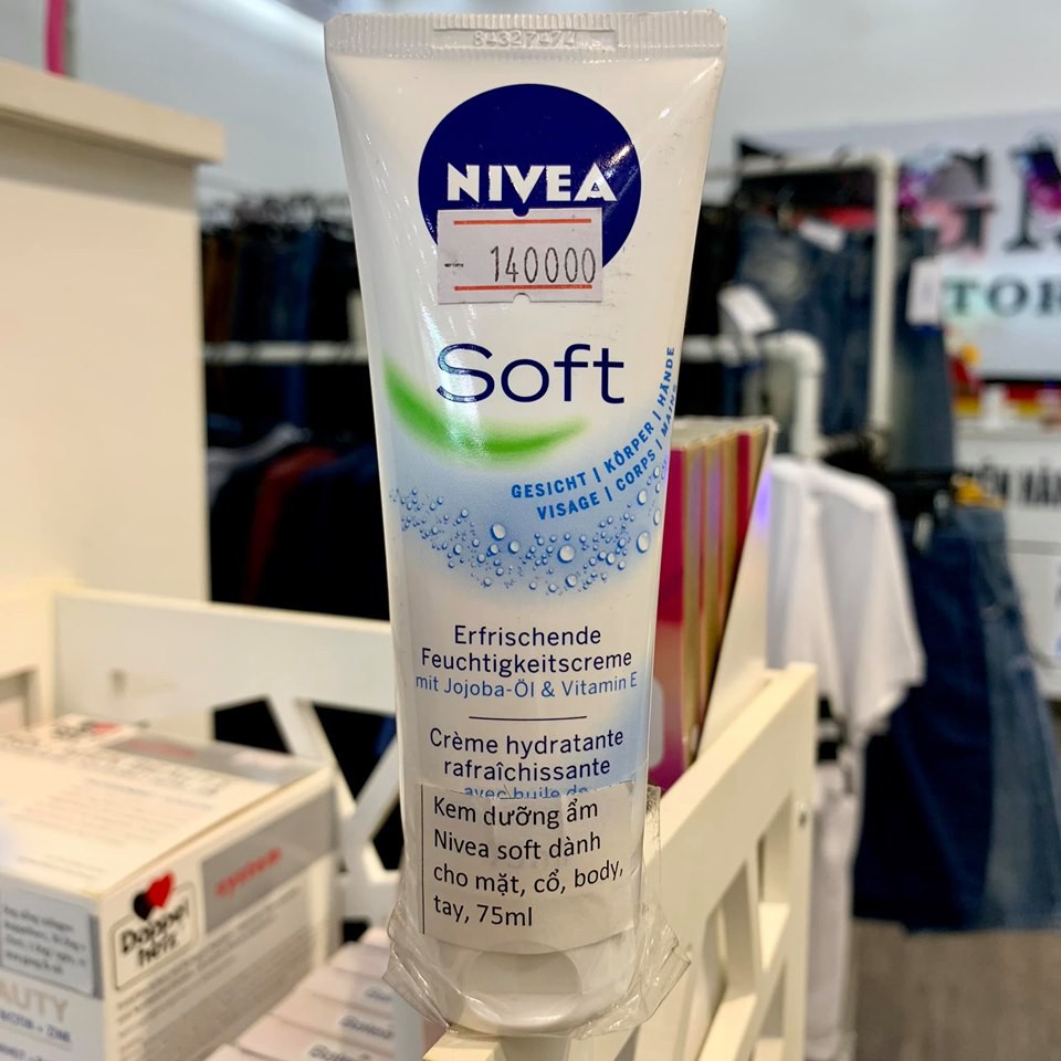 Gm Store- Kem dưỡng ẩm Nivea Soft dành cho mặt, cổ, body, tay , 75ml