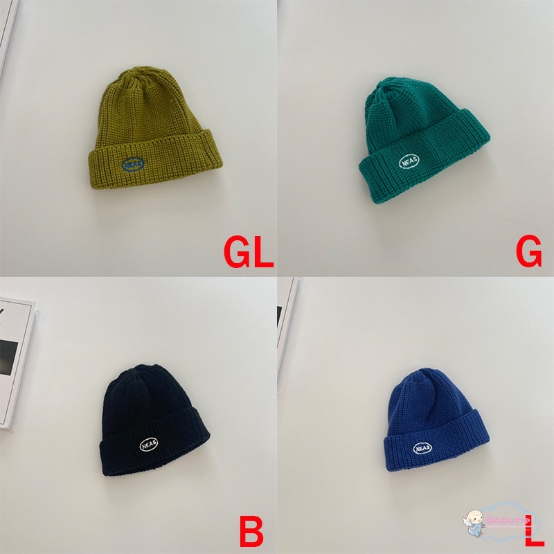 Mũ Beanie Dệt Kim Co Giãn Thời Trang Thu Đông Cho Bé