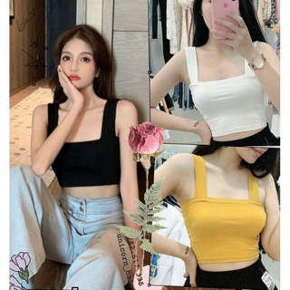 Áo croptop 2 dây bản to