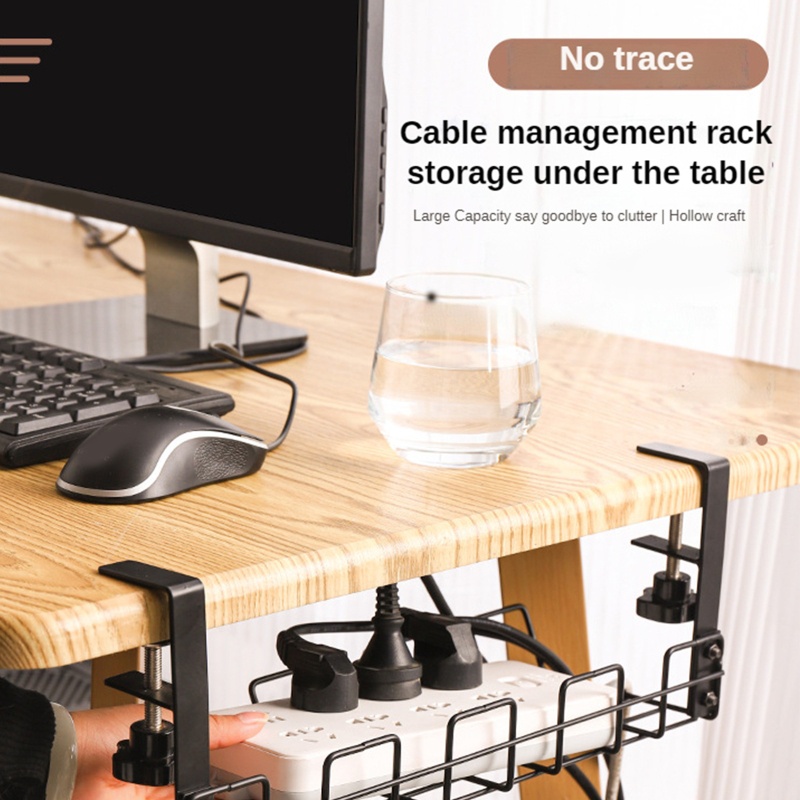 Giá Đỡ Treo Dây Cáp / Ổ Cắm Điện Gắn Dưới Bàn Tiện Dụng Cho Văn Phòng / Gia Đình