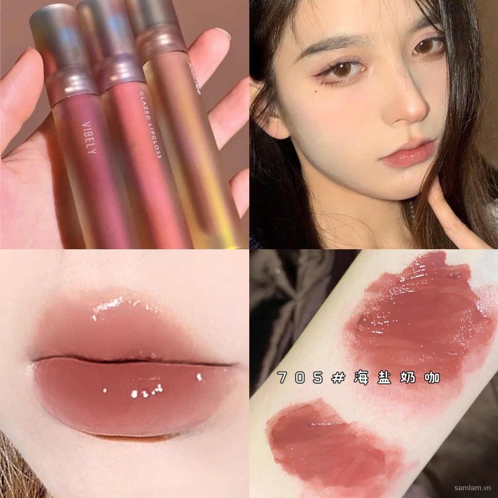 [Hàng mới về] Son bóng VIBELY dưỡng ẩm chống nước lâu trôi thiết kế vỏ son độc đáo | BigBuy360 - bigbuy360.vn
