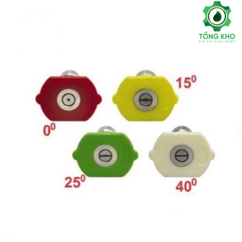 Đầu béc nhiều góc độ gắn súng xịt rửa xe áp lực cao - Ren nối nhanh 1/4 inch - Tổng kho kim khí điện nước