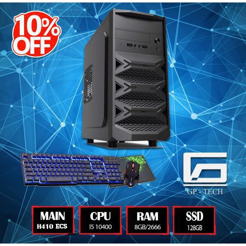 Máy Bộ Văn Phòng H410 Core i5 10400 M2 SATA 128GB