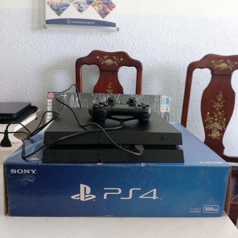 Máy chơi game Sony Ps4 playstation chính hãng đầy đủ phụ kiện model CUH1200A B01 500gb