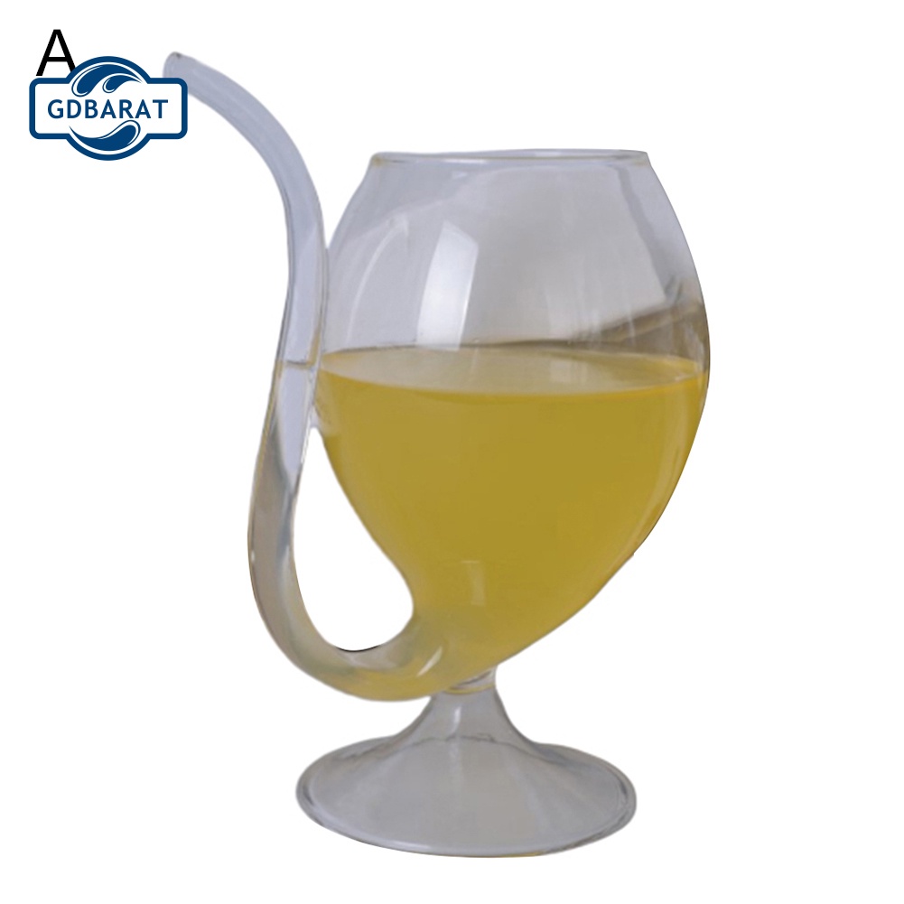 [NYCA Stock] Ống Hút Thủy Tinh Uống Rượu Whiskey / Nước Ép Chịu Nhiệt