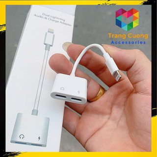 [🚚FREESHIP] Jack chuyển J-008 2IN1 từ chân LIGHTNING sang 2 LIGHTNING cho tai nghe và sạc - Hàng Chính Hãng