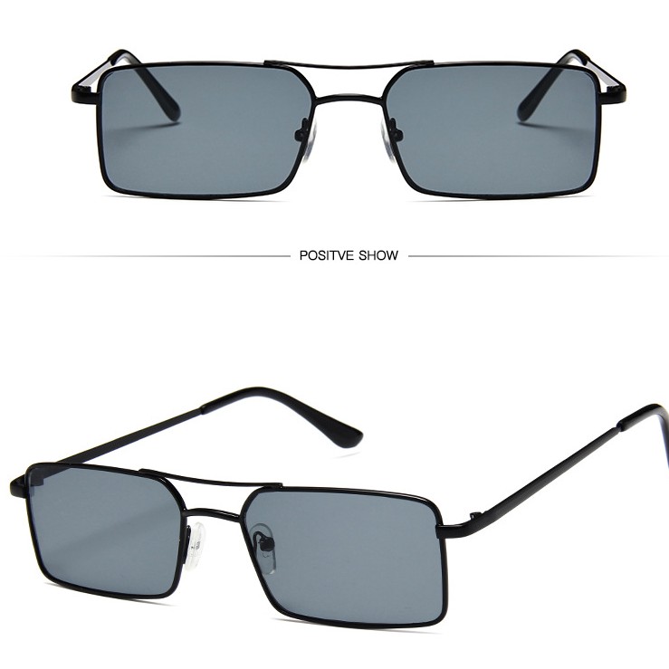 Kính mát gọng kim loại kiểu dáng đơn giản thời trang cho nam nữ