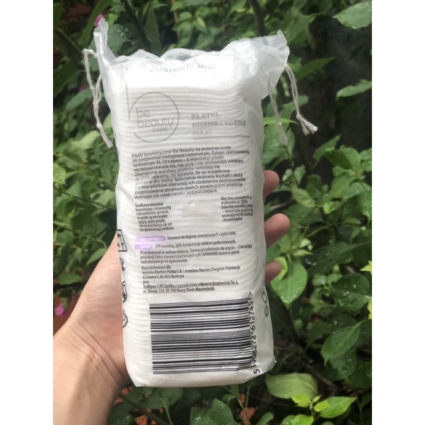 Bông tẩy trang, bông lau mặt Be Beauty care 3 lớp 60 miếng to