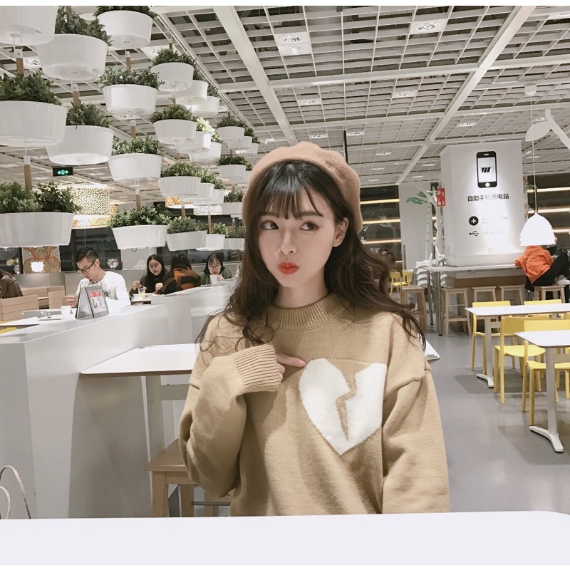 Áo sweater len trái tim Cheap moment EXO Chanyeol