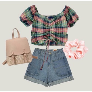 Áo rút dây croptop