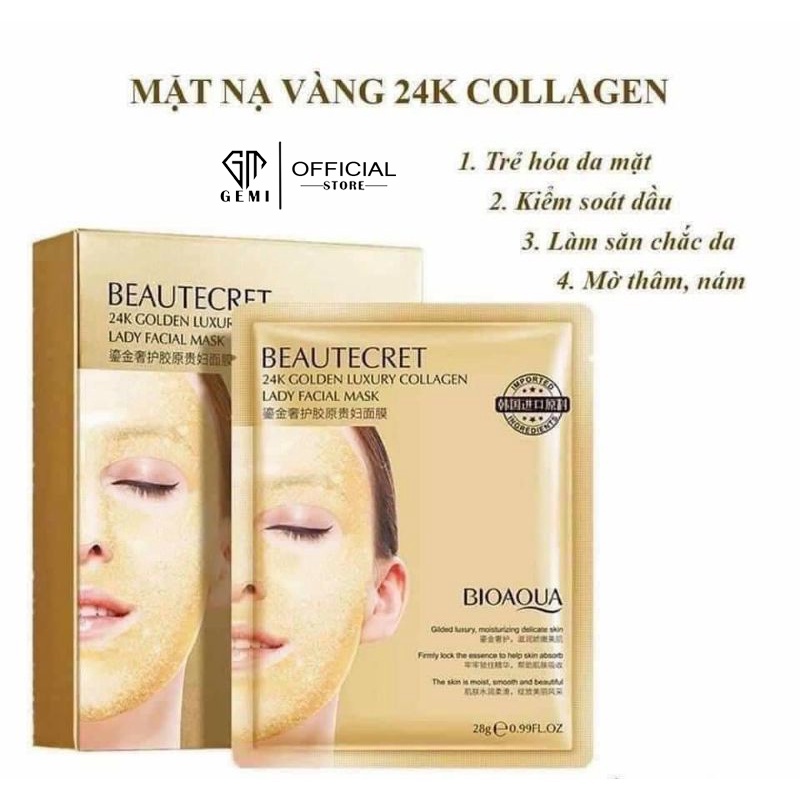 Mặt Nạ Thạch Tinh Chất Collagen 💧𝑭𝒓𝒆𝒆𝒔𝒉𝒊𝒑💧 Mask Thủy Tinh BioAqua Cấp Nước Giúp Da Căng Bóng Mịn Màng | BigBuy360 - bigbuy360.vn