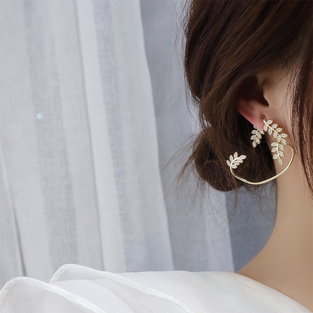 Bông Tai Hình Cánh Bướm Đính Đá Zircon Thời Trang Cho Nữ