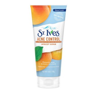 Sữa rửa mặt tẩy tế bào chết st. ives acne control apricot scrub 170g