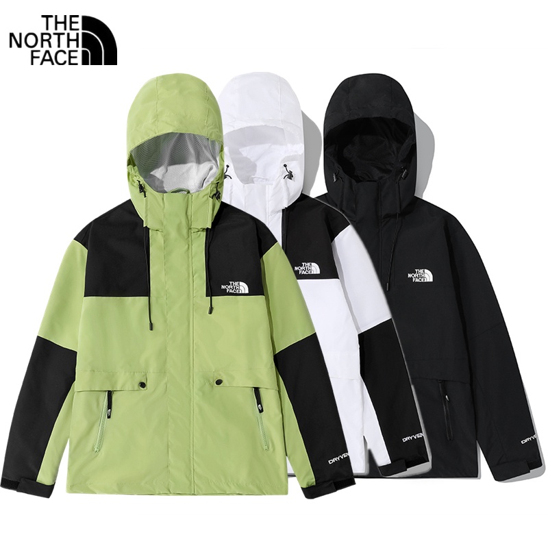 Áo Khoác Gió Có Mũ Trùm Chống Thấm Nước The North Face 100% Vải Oxford Thời Trang Leo Núi Cho Nam Và Nữ