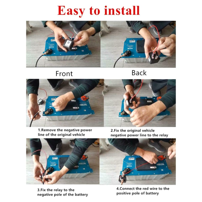 Rơ Le Công Tắc Điều Khiển Không Dây 12V 200A Cho Xe Hơi