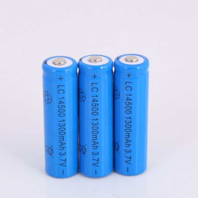 Pin 14500 3.7V 1300mAh ( Chạy Quat, Đèn Pin , Đồ Chơi ....)