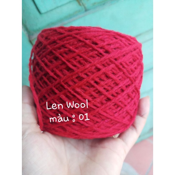 Len Wool pha sợi to