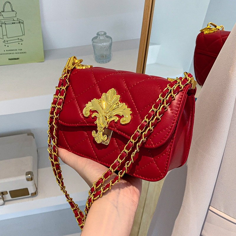 Túi Đeo Chéo Đính Kim Cương Giả Phong Cách Cổ Điển Thời Trang Cho Nữ