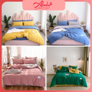Bộ chăn ga gối Cotton TC4M ABUBU Store trơn 4 món đủ size giường nệm HÀNG LOẠI 1