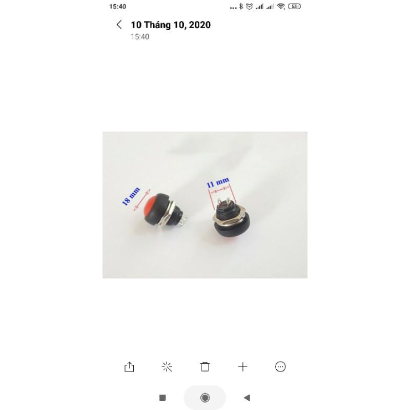 CÔNG TẮC NHẤN NHẢ CHỐNG NƯỚC NHIỀU MÀU