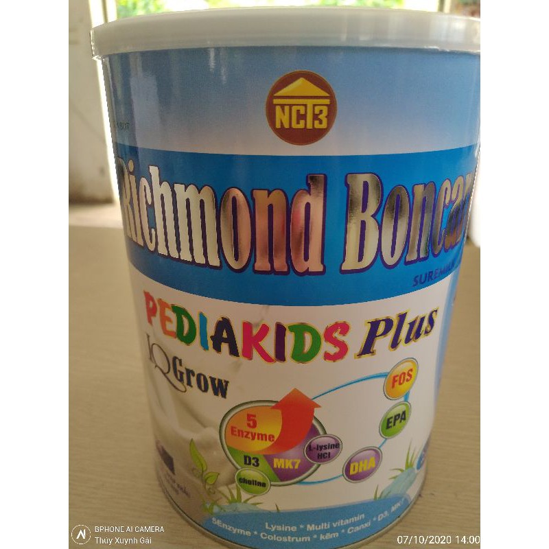 Sữa Richmond Boncare Pediakis Plus 900g