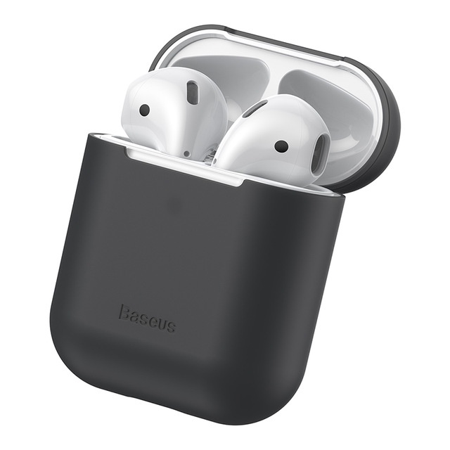 Bao case silicon cho tai nghe Apple Airpods 1 / 2 hiệu Baseus Ultra thin (mỏng 0.88mm)