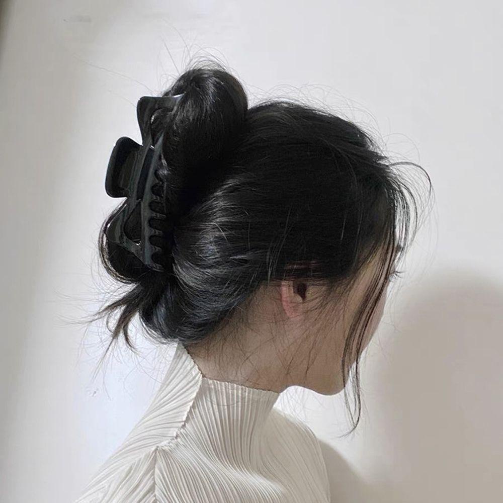 Kẹp Tóc Trong Suốt Phong Cách Hàn Quốc Thanh Lịch Cho Nữ Giá Đỡ