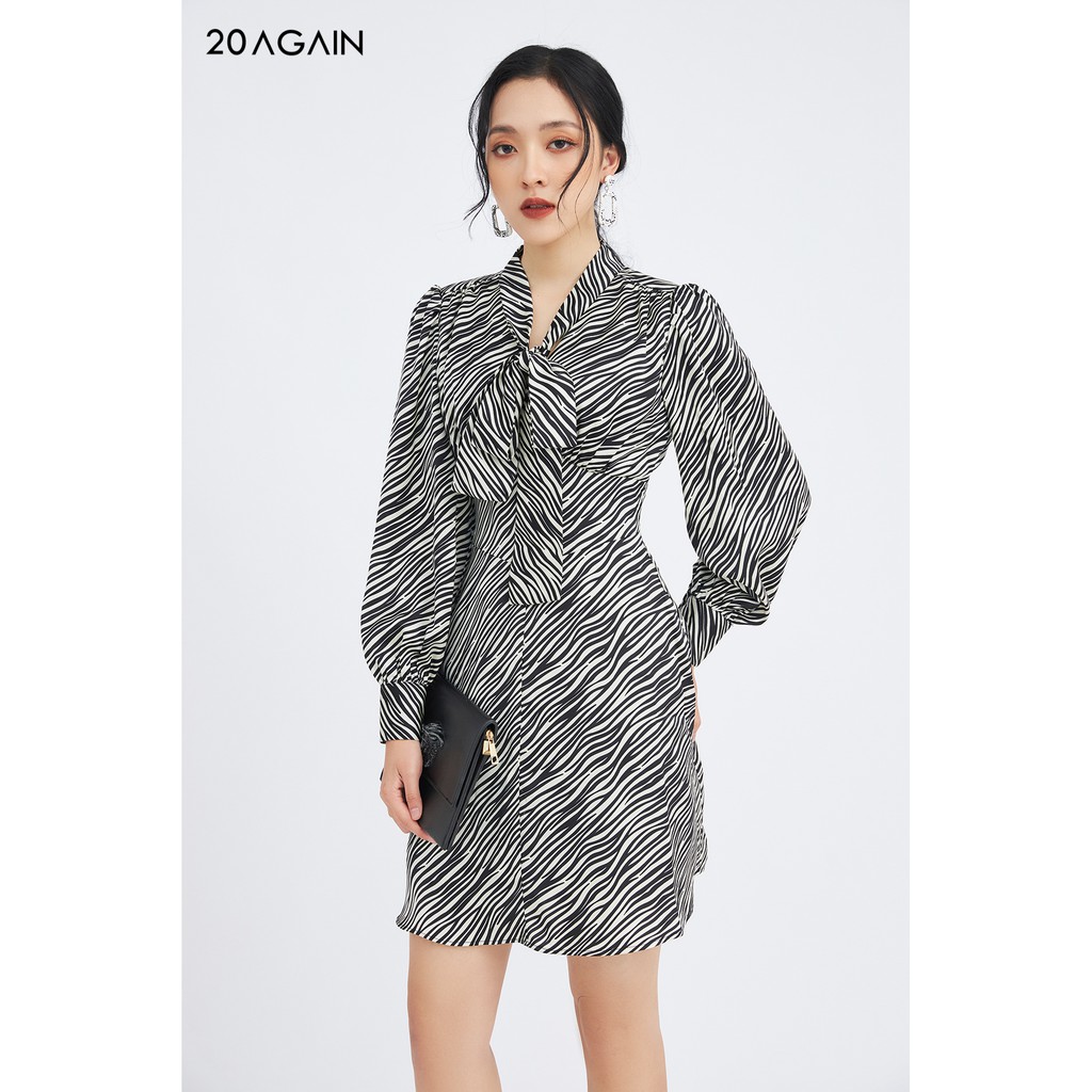 Đầm xòe dài tay cổ nơ - 20 Again - DEC0060 | BigBuy360 - bigbuy360.vn