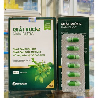 GIẢI RƯỢU NAM DƯỢC - GIẢM SAY, GIẢM MỆT, HỖ TRỢ BẢO VỆ TẾ BÀO GAN.