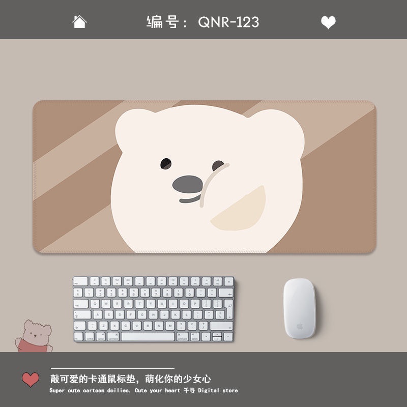 Miếng Lót Chuột / Bàn Phím Máy Tính Hình Gấu Dễ Thương