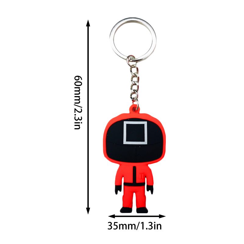 Móc khóa trò chơi câu mực hot trend chất liệu silicone chất lượng cao