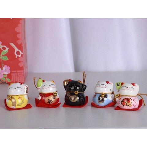 5 chú tường mèo Nhật Bản Maneki Neko - luôn mang may mắn và hạnh phúc đến cho mọi nhà