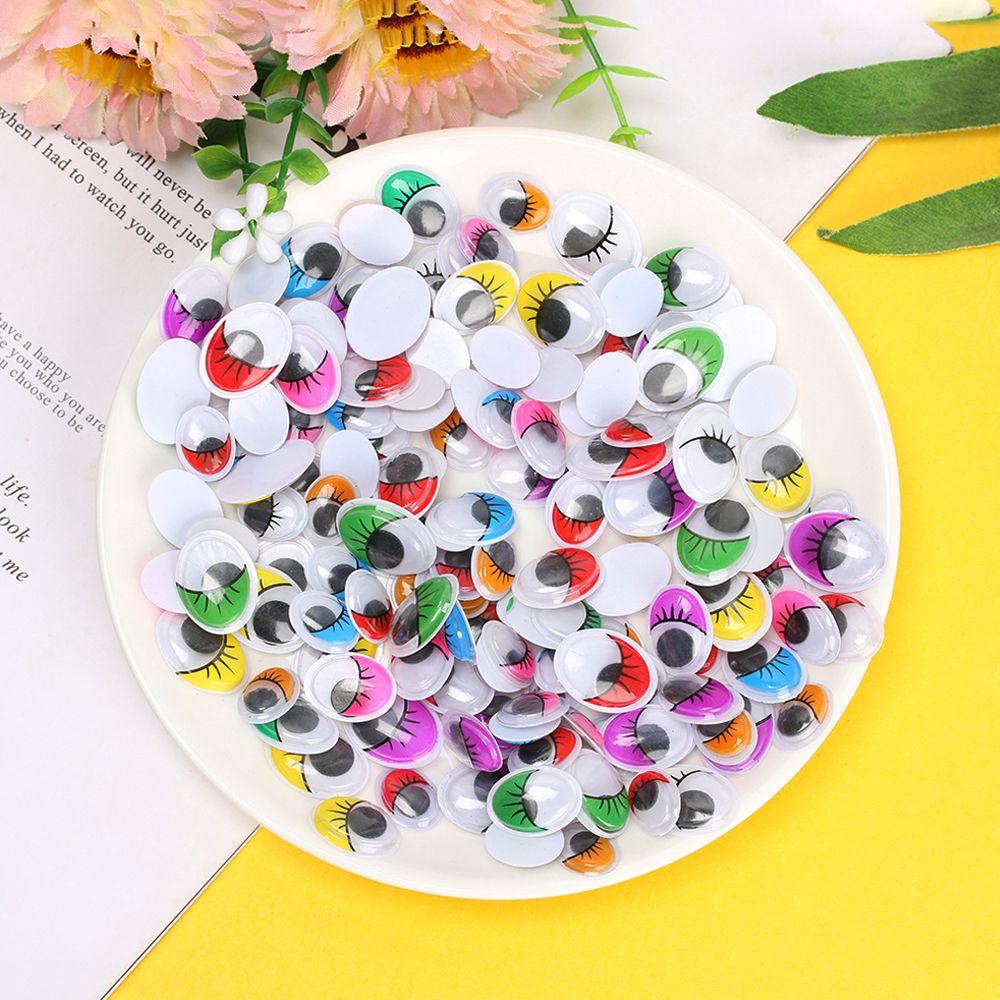 Túi 100 Mắt Gấu Trúc / Bầu Dục Bằng Bông Nhiều Màu Sắc Cho Bé